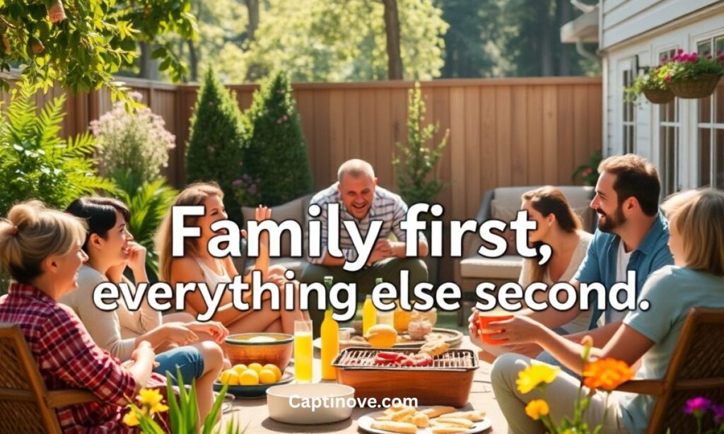 A Day Well Spent with Family Captions