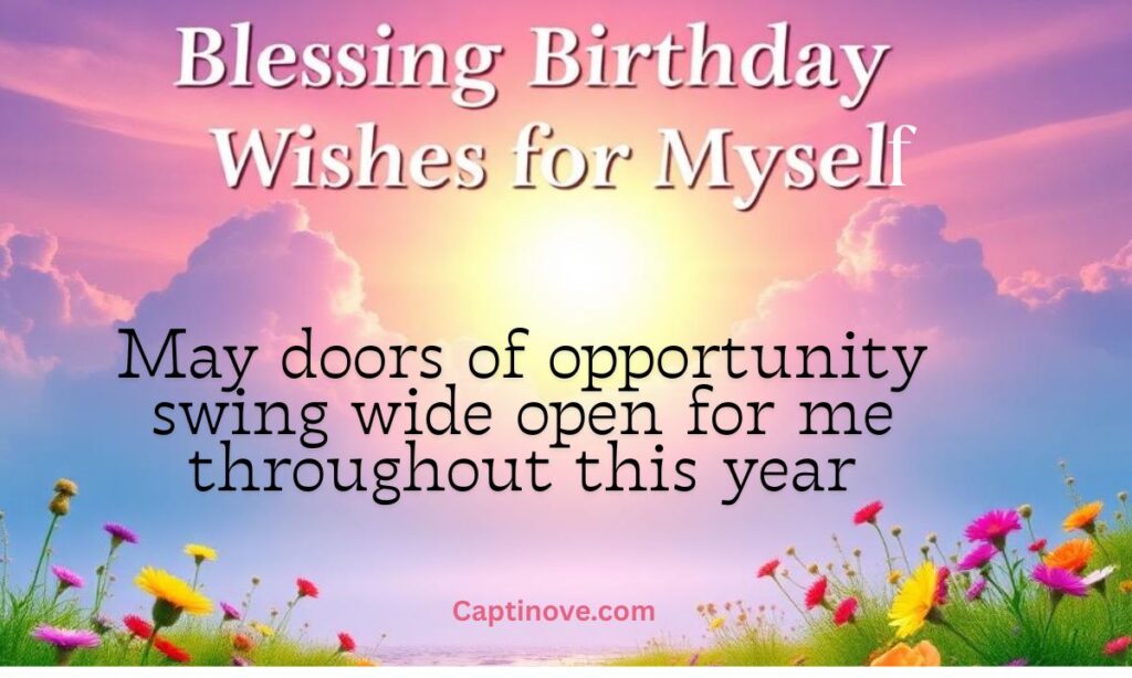 Blessing Birthday Wishes for Myself