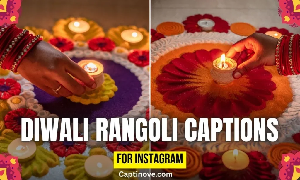 Diwali Rangoli Captions for Instagram