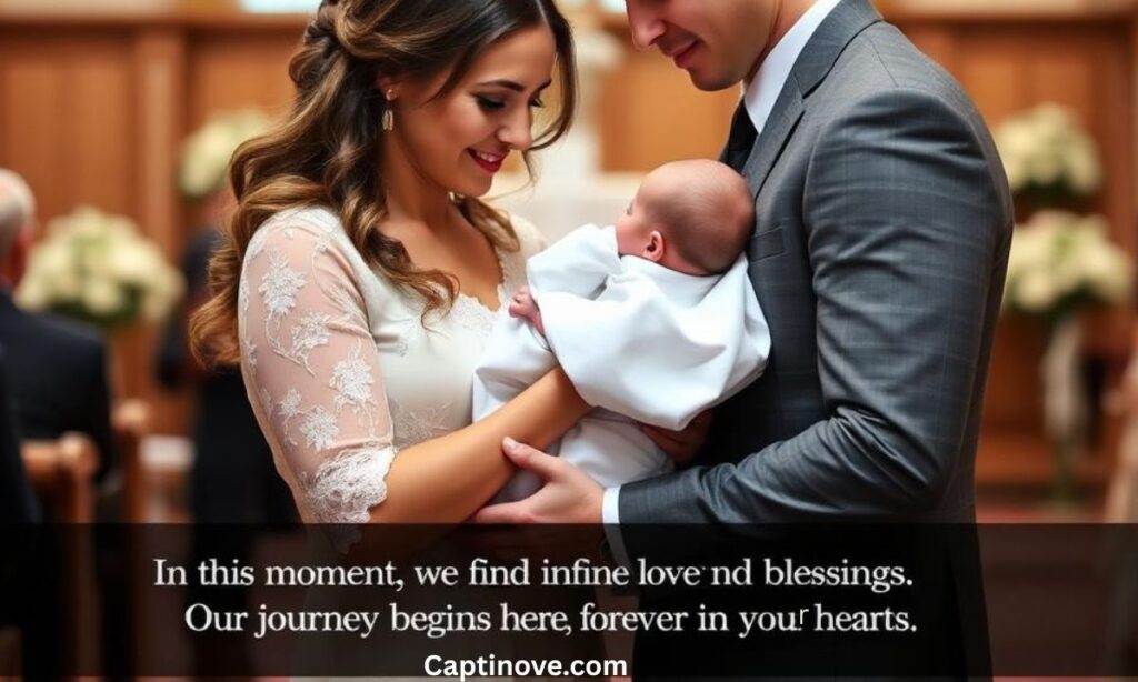 Emotional Christening Instagram Caption for Parents
