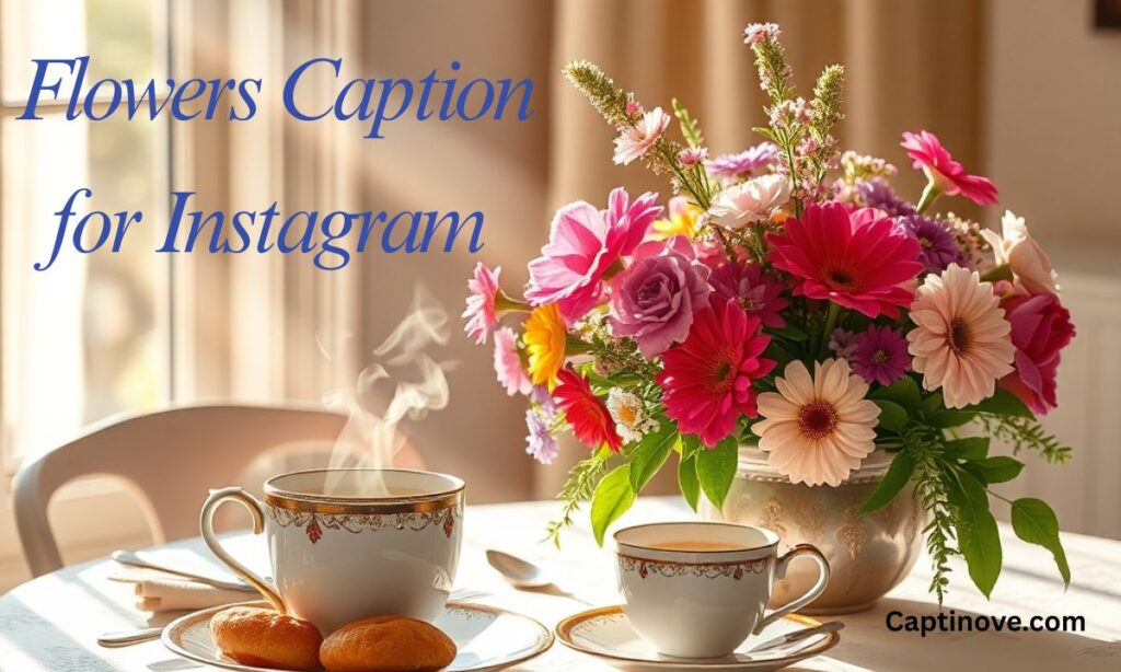 Good Morning with Flowers Caption for Instagram