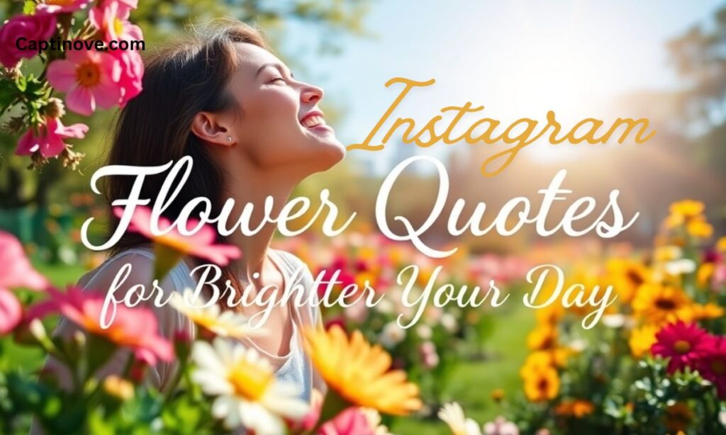 Instagram Flower Quotes for Social Media to Brighten Your Day