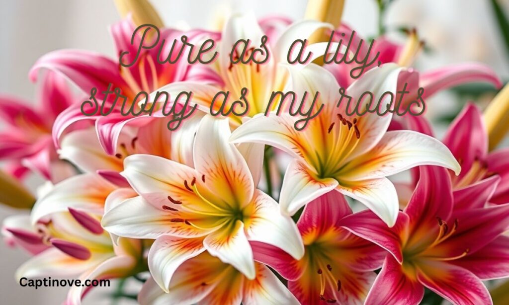 Lily Flower Captions for Instagram