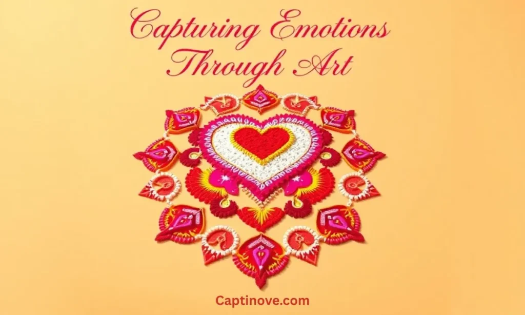 Rangoli Captions with Heartfelt Emotional Touch