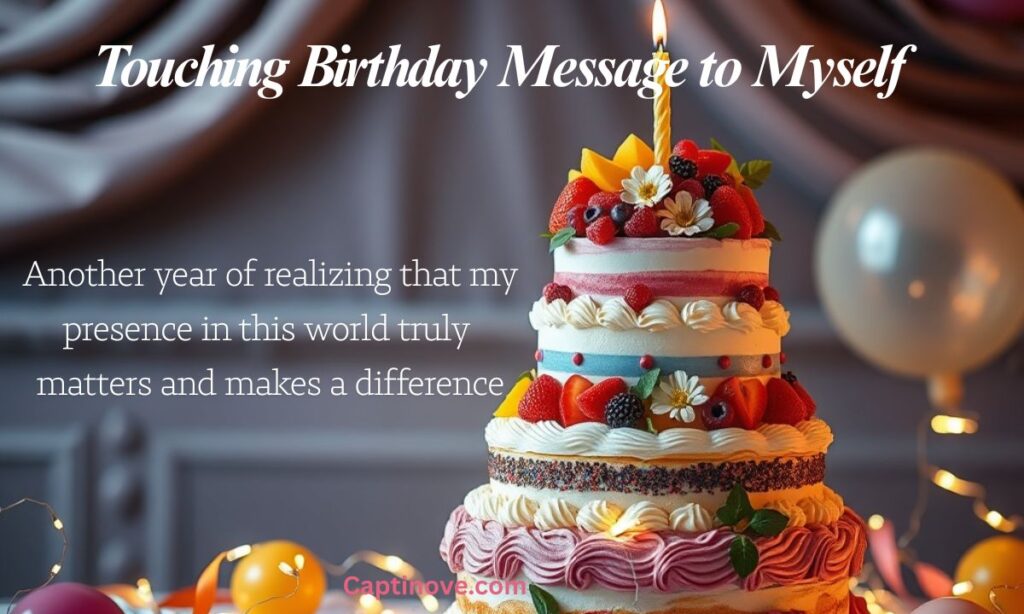 Touching Birthday Message to Myself
