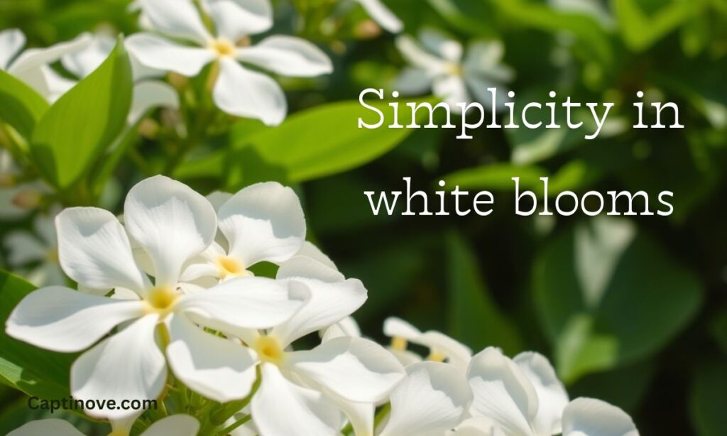 White Flowers Captions for Instagram