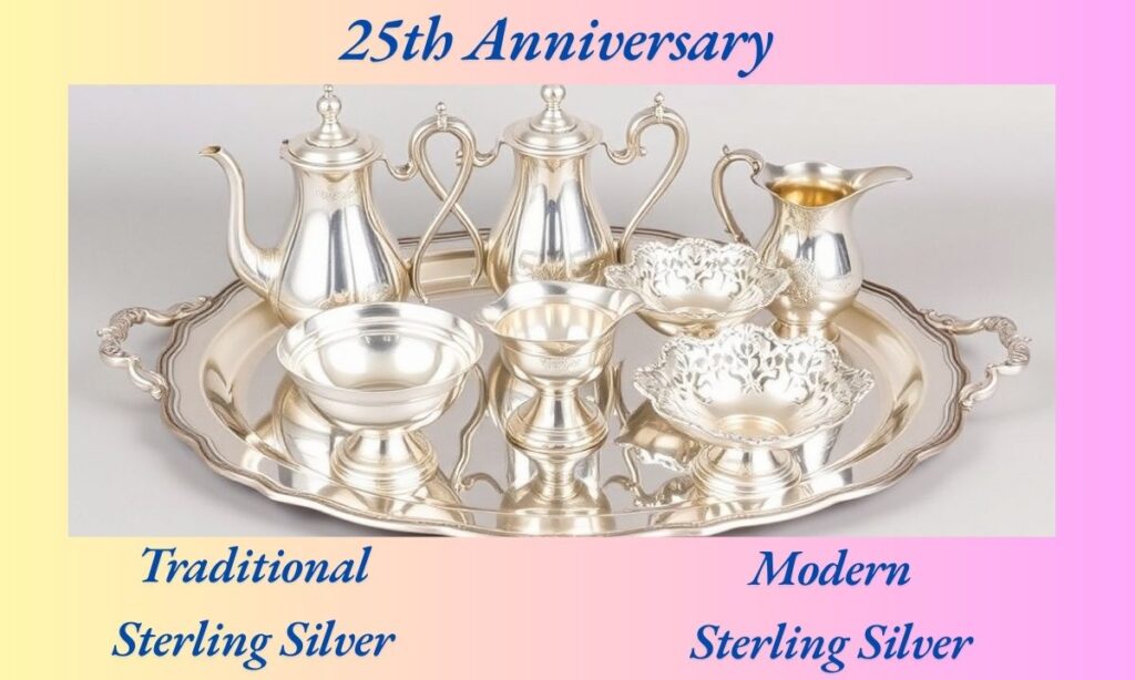 25th Anniversary Sterling Silver
