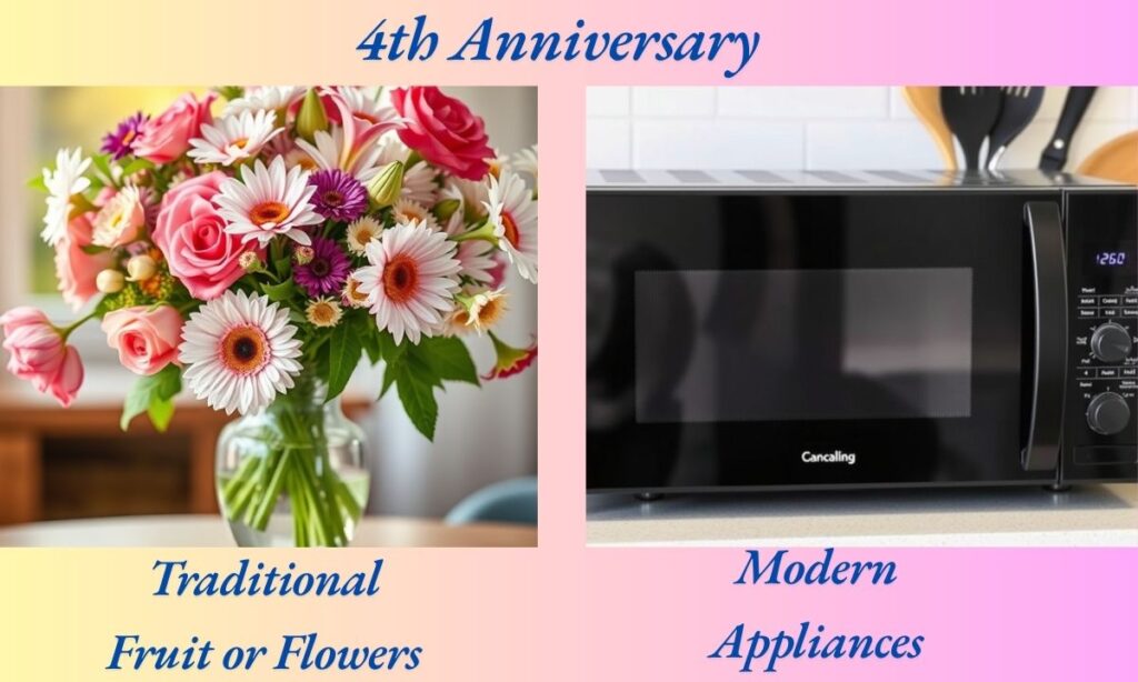 4th Anniversary Fruit or Flowers