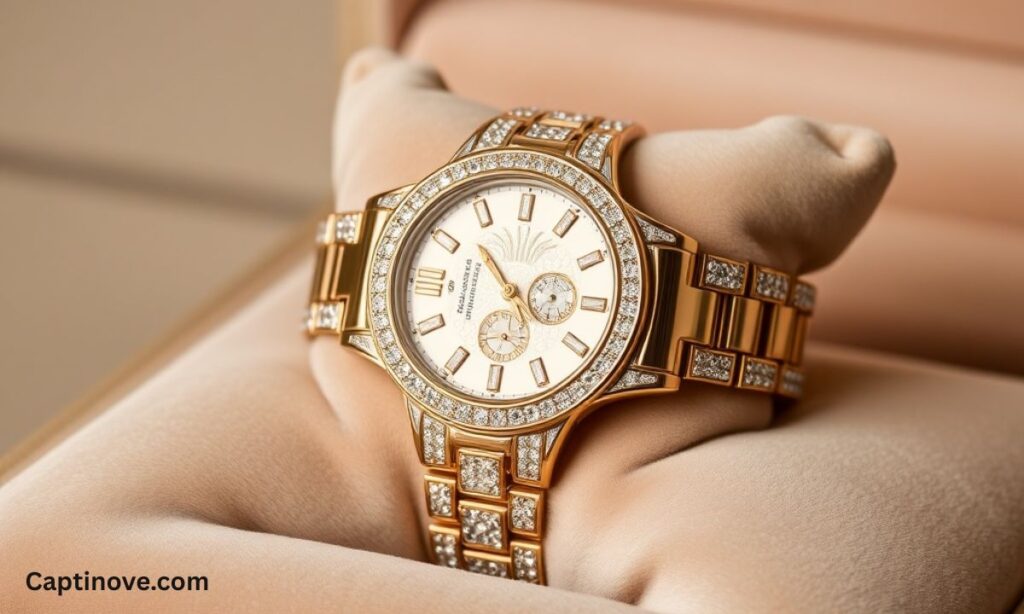 Diamond-Studded Watch