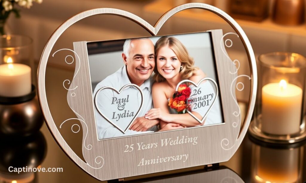 Engraved photo frame