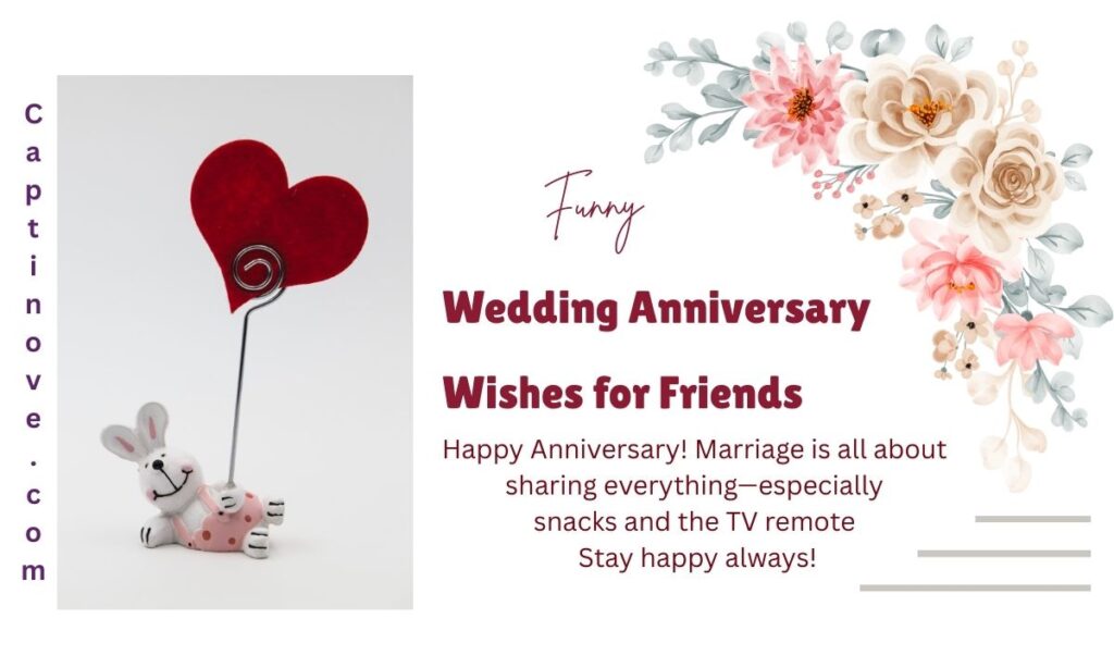 Funny Wedding Anniversary Wishes for Friends