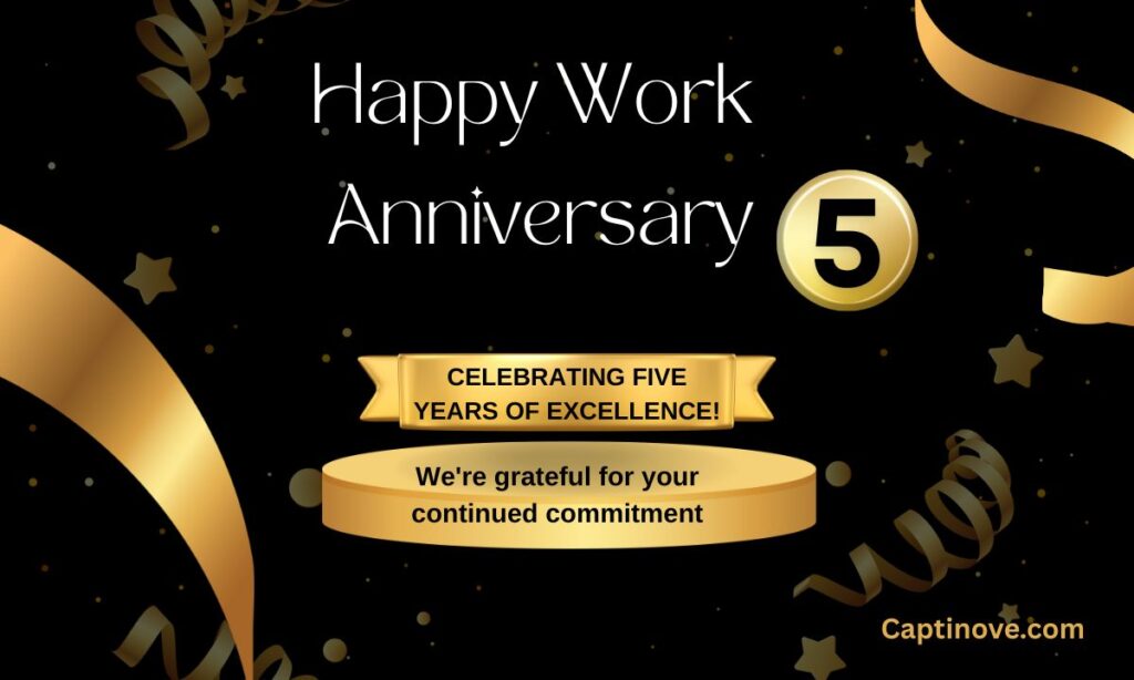 Happy 5 Year Anniversary