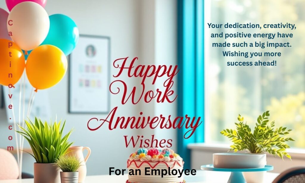 Happy Work Anniversary Wishes for an Employee