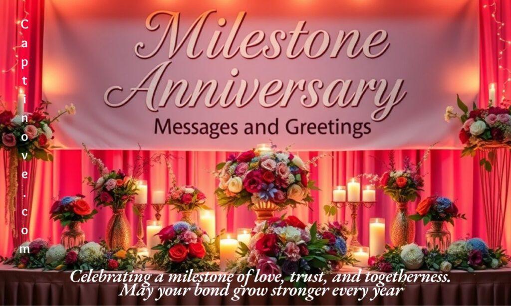 Milestone Anniversary Messages and Greetings