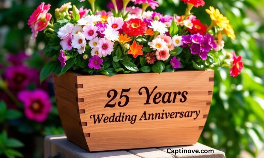 Personalised Wooden Pot Planter