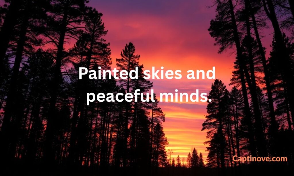 Aesthetic Sunset Captions for Instagram