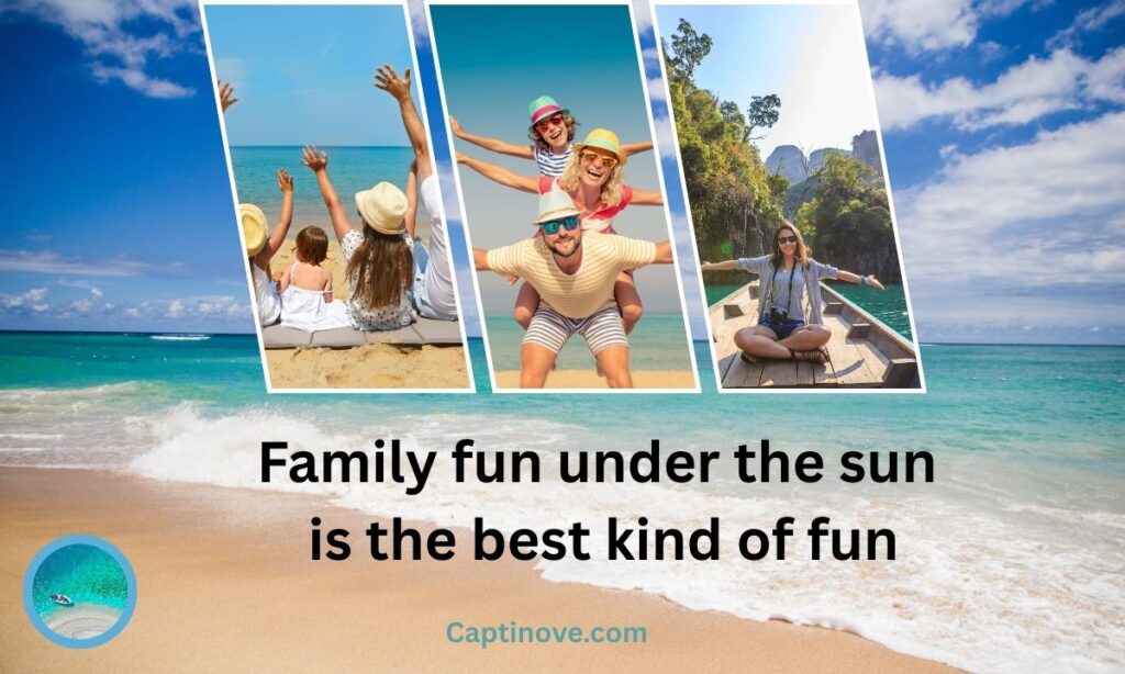 Cute Beach Captions for Family