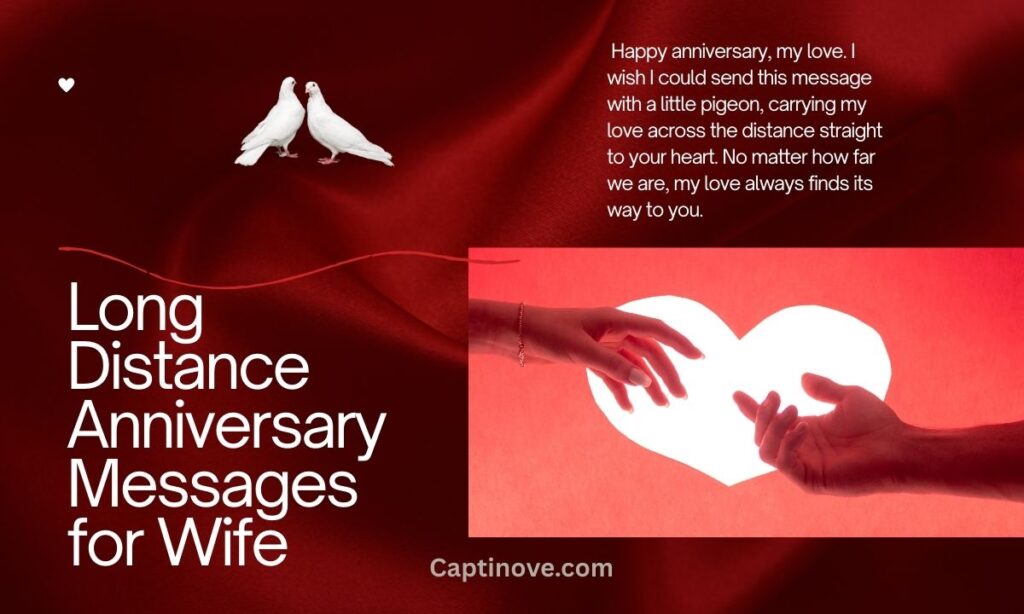 Long Distance Anniversary Messages for Wife