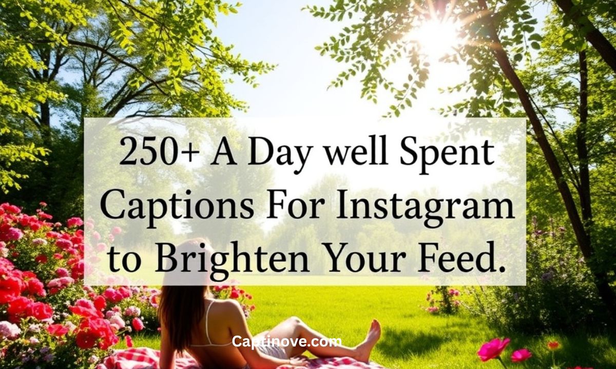 250+ A Day Well Spent Captions For Instagram to Brighten Your Feed