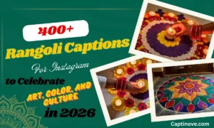 400+ Best Rangoli Captions For Instagram in 2026